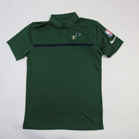 Utah Jazz Nike NBA Authentics Dri-Fit Polo Men's Dark Green New Cover