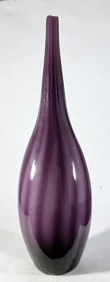 Purple Vintage Swirl Single Flower Vase Art Deco Psychedelic - Image 1 of 4