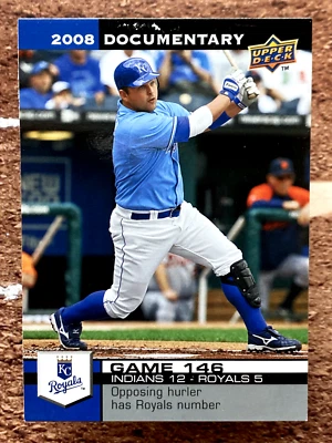 Documental Upper Deck 2008 Billy Butler #4390 Foto 1 de 2