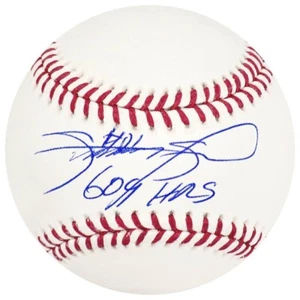 Baseball firmato Sammy Sosa OML con scritta "609 HRs" (Schwartz) - Foto 1 di 1