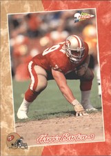 1993 Pacific Football Card #141 Harris Barton