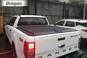 Rollback Tonneau Cover To Fit Ford Ranger 2016-2023 4x4 Aluminium Rear Back Lid - Picture 1 of 4