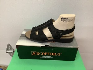 Arcopedico LIGHTHOUSE Black Vegan Sandal, Size US 9.5-10,  EU  41 - Picture 1 of 3