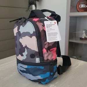 Lululemon City Adventurer Micro Backpack Camoflauge Multicolor Crossbody NWT - Picture 1 of 12