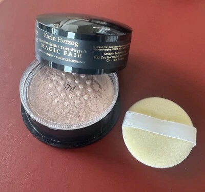 KARIN HERZOG Egyptian Earth Make-Up Powder 'MAGIC FAIR' 40ml New & Sealed - Image 1 of 2