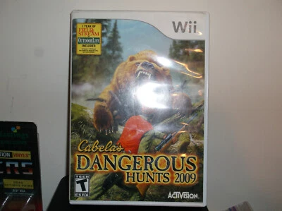 Cabela's Dangerous Hunts 2009 Wii NINTENDO VIDEO GAME HUNTING SHOOTER WORK + MAN - Image 1 of 3