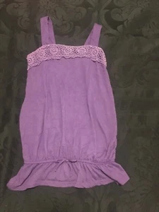 Top sin mangas talla 7/8 The Childrens Place TCP púrpura ganchillo - Imagen 1 de 5