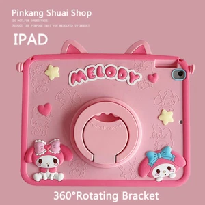 My Melody Silica Gel Soft 360°Rotating Bracket TabletCase For Apple iPad mini123 - Picture 1 of 19