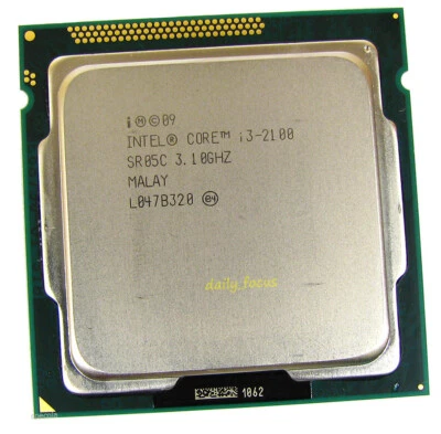 Intel Core i3-2100 3.1 GHz LGA1155 2 Core 4 threads SR05C CPU Processors 3 MB - Image 1 of 4