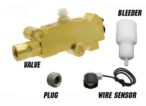 GM PV2 Disc Drum Proportioning Valve Kit, Wire Connector, & Bleeder Tool & Plug - Picture 1 of 7
