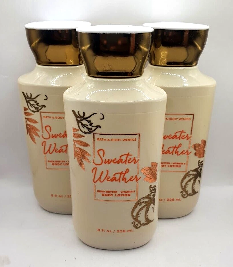 BATH AND BODY WORKS SUÉTER LOCIÓN CORPORAL PARA CLIMA 8 FL OZ (JUEGO DE 3) Foto 1 de 1