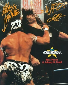 WCW Maxx Payne Hand Signed Johnny Badd BATTLE STARS 94’ WWE Wrestling 8X10 Photo - Picture 1 of 5