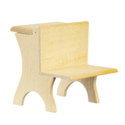 Casa Delle Bambole Grezzo Del Bambino Scrivania Vecchio Stile Scuola Mobili - Immagine 1 di 4