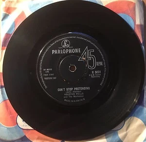 45 Houston Wells Can't Stop Pretending b/wOnlyThe Heartaches UK Parlophone 1963 - Picture 1 of 2