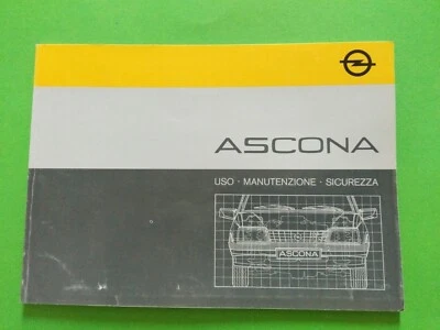 OPEL ASCONA   LIBRETTO USO E  MANUTENZIONE  TESTO ITALIANO  02/1986   (268) - Immagine 1 di 4