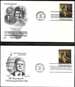 USA 1977 TWO INAGURATION DAY COVERS FOR JIMMY CARTER #16 - Picture 1 of 1