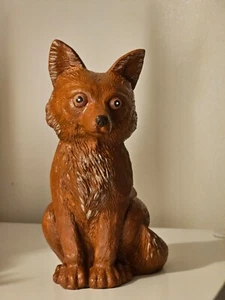 LATEX MOULD OF A SMALL FOX 18CMS TALL - Picture 1 of 3