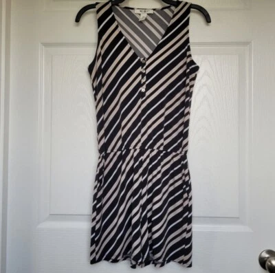 Mameluco jersey de verano sin mangas a rayas WHBM talla XXS Foto 1 de 4