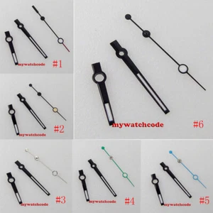 Black edge watch Hands fit NH35 NH36 Miyota 8215 DG 2813 3804 movement datejust - Picture 1 of 11