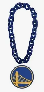 NBA Golden State Warriors 3D Fan Chain Necklace Foam (Blue Chain) - Picture 1 of 3