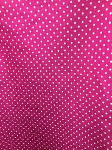 TELA DE LONA DE LUNARES 100% ALGODÓN ROSA FUCSIA (62 in.) Se vende por yarda - Imagen 1 de 6