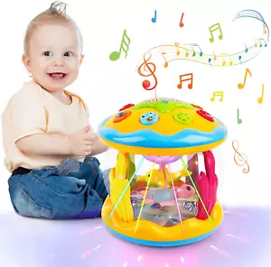 Baby Toys 6 to 12 Months Ocean Projector Baby Light up Toys Musical Tummy Time I - Picture 1 of 12