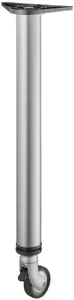 Häfele Tischbein Rondella Con Rollo Pata de Mueble Pie Mesa 710MM Plata Pierna - Imagen 1 de 4