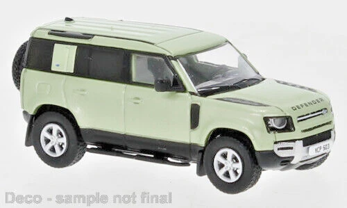 Brekina PCX870389 Land Rover Defender 110 Metallico Verde, 2020, H0, Nuovo 2023 - Immagine 1 di 1