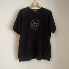 VOI Jeans oversized mens T-shirt size XL , relaxed , Black , Logo, Embroidered