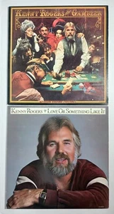 Kenny Rogers The Gambler & Love Or Something Like It Vinyl LP's Lot Tested - Foto 1 di 7