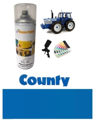 Ford County Tractor Blue Enamel High Endurance Paint 400ml Aerosol