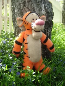 Toy knitting patterns -Knit a big tiger from the collection of Winnie the Pooh - Picture 1 of 9