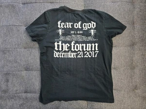 Camiseta de concierto Fear of God x Jay-Z 4:44 Tour The Forum 21 de diciembre de 2017 negra S defectuosa - Imagen 1 de 6