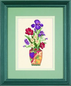 Dimensions Embroidery Kit Mini Crewel Elegant Floral - Picture 1 of 1