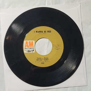 Tommy Boyce & Bobby Hart ~ L.U.V./ I Wanna Be Free ~ A&M 45 RPM Record - Picture 1 of 4