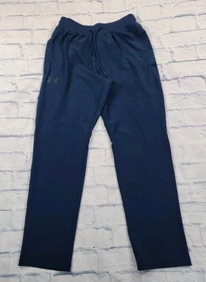Pantalones Under Armour PARA HOMBRES M Azul UA Elite Pierna Recta Elastizados Pantalones de Sudadera Foto 1 de 4
