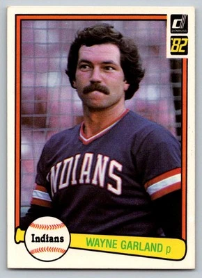 1982 Donruss #489 Wayne Garland Cleveland Indians - Image 1 of 2