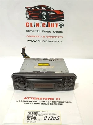 AUTORADIO PER MERCEDES CLK Coupé W209 A2038202286 (02>) - Immagine 1 di 4