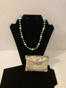 Collar de perlas Honora negro, gris, verde SS  - Imagen 1 de 9