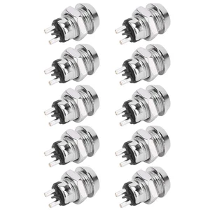10 Sets Key Switch On/Off Power Lock Double Pull Switches 12 X 22mm ♫ - Picture 1 of 12