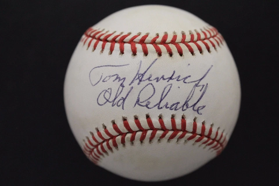 Bola de beisebol autografada PSA D Tommy Henrich (d.2009) NY Yankees 5x WS Champ - Imagem 1 de 4