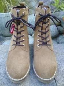 New S Oliver Laced Boots Tan Suede Leather Size 38 (5) - Picture 1 of 4