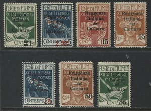 Fiume 1920 overprinted values mint o.g. hinged - Picture 1 of 1