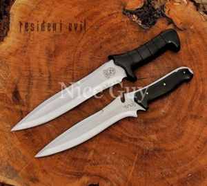 Resident Evil 4 Cuchillos Leon Kennedy y Jack Krauser Cuchillos Con Funda 2 Cuchillos - Imagen 1 de 1