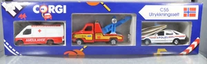 JA798 Corgi #C55 1:36 Uttrykningssett Norwegian Emergency Set A+/b - Imagen 1 de 4