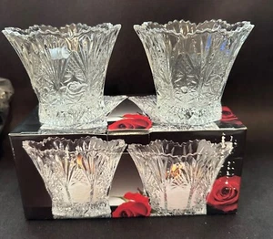 Studio Nova Crystal Votive Candleholders Set of 2 Brilliance - Picture 1 of 8