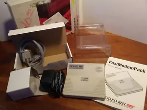 Fax/módem Packard Bell vintage modelo FMM-9648E con accesorios y caja encendida - Imagen 1 de 7