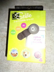 Selfie~Black~3-in-1 Mobile Lens Kit~Most Smart Phones & Tablets~Free Shipping ## - Picture 1 of 1