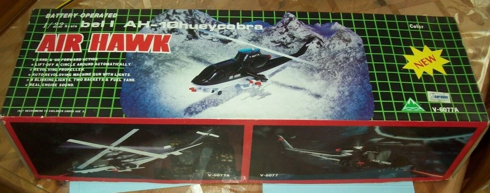 Vintage-Chuan Shin Tois-Tercom-Elicottero Bell AH-1Ghueycobra 1/22 - Immagine 1 di 2