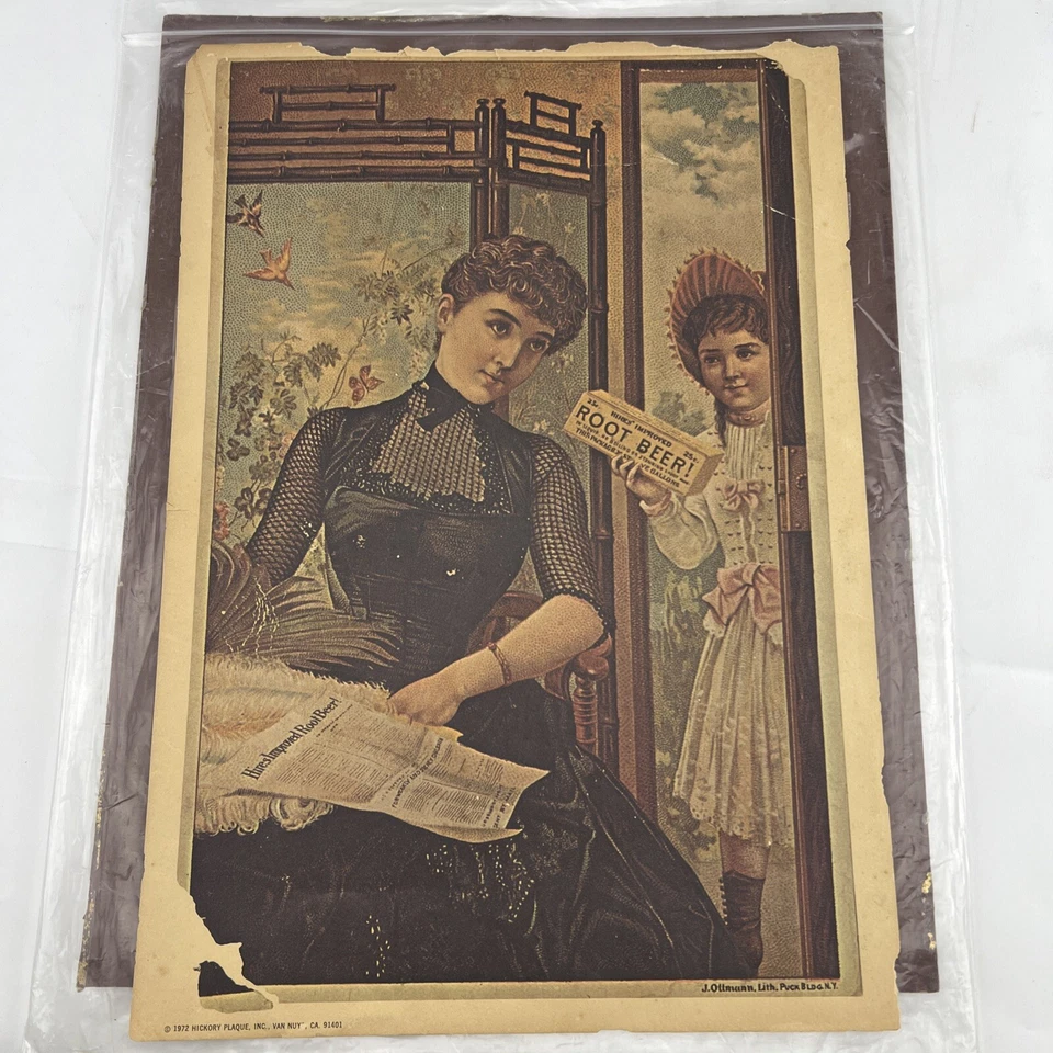 HIRES' IMPROVED ROOT BEER VINTAGE 1972 PRINT/LITHOGRAPH BY HICKORY PLAQUE, INC. - Image 1 of 1